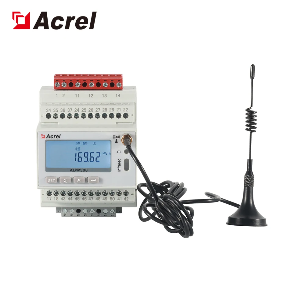 ADW300-4G 3 Phase Digital Energy Meter For Power Monitoring At Power Distribution Cabinet
ADW300-4G 3 Phase Digital Energy Meter For Power Monitoring At Power Distribution Cabinet