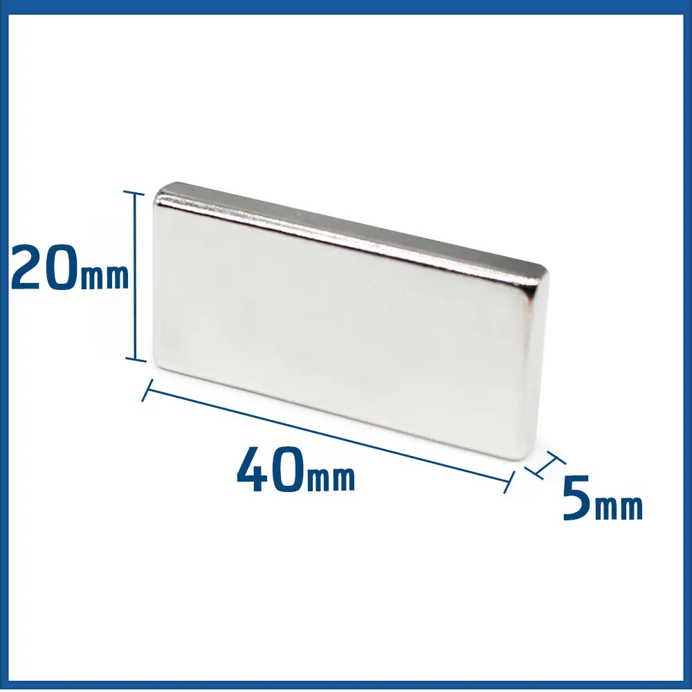 1/2/5/10/15PCS 40x20x5mm Quadrate Rare Earth Neodymium Magnet N35 Block Strong Powerful Magnets 40x20x5 Permanent Magnet 40*20*5
1/2/5/10/15PCS 40x20x5mm Quadrate Rare Earth Neodymium Magnet N35 Block Strong Powerful Magnets 40x20x5 Permanent Magnet 40*20*5