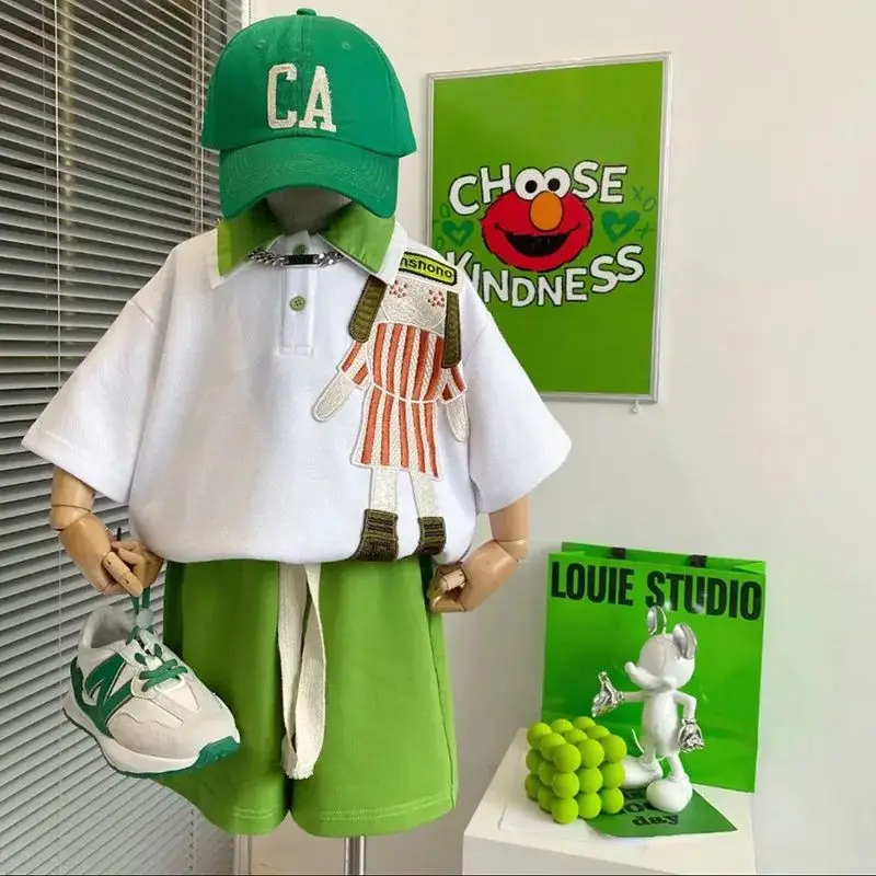 2 Pcs Boys Summer Clothes Sets Kids Fashion Cartoon Tees And Shorts Pants Outfits For 2-10 Years Middle Big Boy
2 Pcs Boys Summer Clothes Sets Kids Fashion Cartoon Tees And Shorts Pants Outfits For 2-10 Years Middle Big Boy