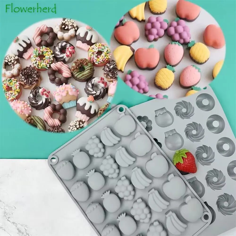 Fruit Chocolate Candy Silicone Mold Dessert DIY Baking Tools Doughnut Baking Cake Decorative Mold Candy Ice Epoxy Resin Molds
Fruit Chocolate Candy Silicone Mold Dessert DIY Baking Tools Doughnut Baking Cake Decorative Mold Candy Ice Epoxy Resin Molds