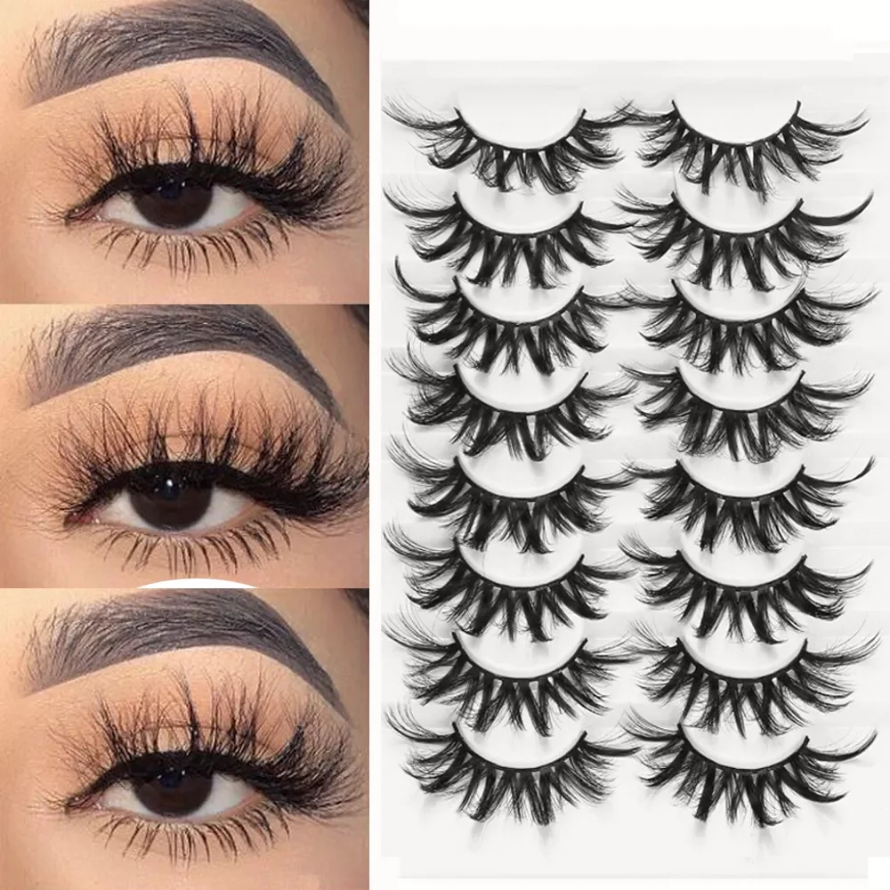 LEKGAVD 8 Pairs 3D Mink False Eyelashes Natural Wispy Fluffy Dramatic Volume Fake Lashes Extension Handmade Cruelty-free Eyelash
LEKGAVD 8 Pairs 3D Mink False Eyelashes Natural Wispy Fluffy Dramatic Volume Fake Lashes Extension Handmade Cruelty-free Eyelash