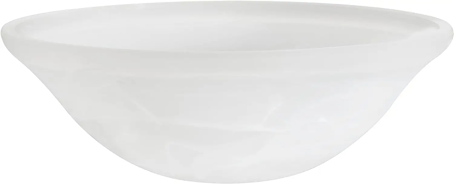 

Flush Mount/Semi-Flush Mount Alabaster Glass Shade, 1/2" Center Hole, 11-1/2" Diameter x 4" Height Wood veneer Adhesive silicone