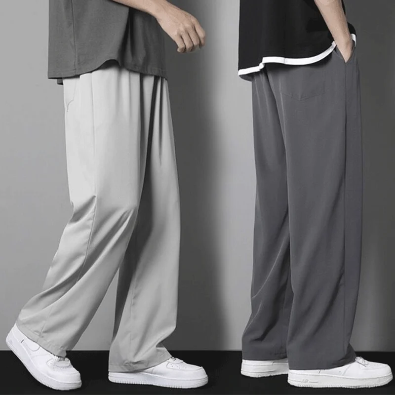 Men's Ice Silk Trend Wide Leg Pants Men's trousers summer thin trend all-match loose casual trousers wide-leg straight
Men's Ice Silk Trend Wide Leg Pants Men's trousers summer thin trend all-match loose casual trousers wide-leg straight