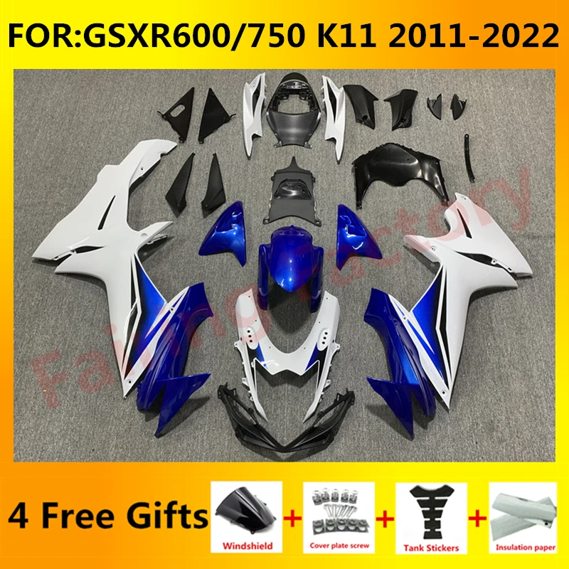 Fairing kit for GSXR600 750 GSXR 600 GSX-R750 K11 2011 2012 2013 2014 2015 2016 2017 2018 2019 2020 2021 Fairings set blue white
Fairing kit for GSXR600 750 GSXR 600 GSX-R750 K11 2011 2012 2013 2014 2015 2016 2017 2018 2019 2020 2021 Fairings set blue white