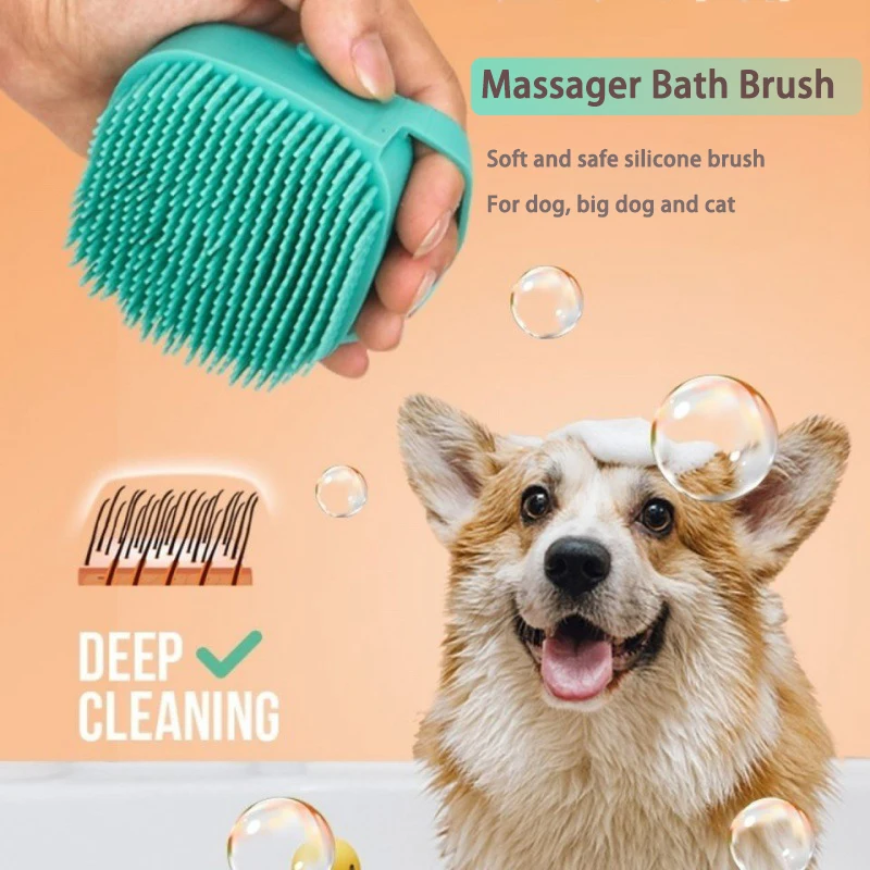 Pet Square Bath Brush Shampoo Massage Brush Soft Silicone Puppy Cat Comb Pet Dog Cleaning Brush For Shower Grooming Tool
Pet Square Bath Brush Shampoo Massage Brush Soft Silicone Puppy Cat Comb Pet Dog Cleaning Brush For Shower Grooming Tool