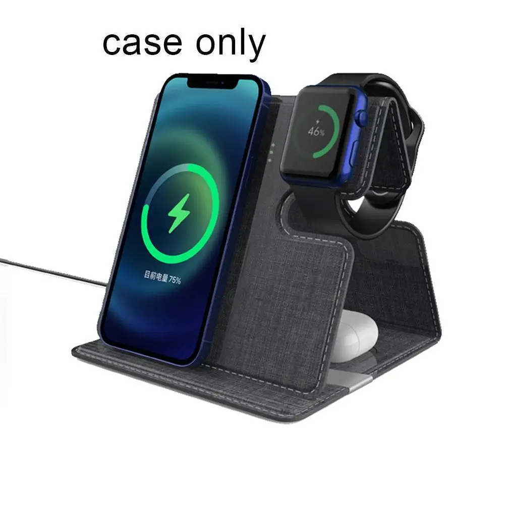 15W Fast Wireless Charger Stand For IPhone 12 3 In 1 Foldable Charging Dock Station For Airpods Pro IWatch
15W Fast Wireless Charger Stand For IPhone 12 3 In 1 Foldable Charging Dock Station For Airpods Pro IWatch