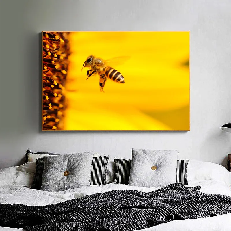 No Frame HD Print Little bee Sunflower Poster Modern Canvas Art Print Flower Wall Pictures Cuadros for Living Room Hallway Decor
No Frame HD Print Little bee Sunflower Poster Modern Canvas Art Print Flower Wall Pictures Cuadros for Living Room Hallway Decor