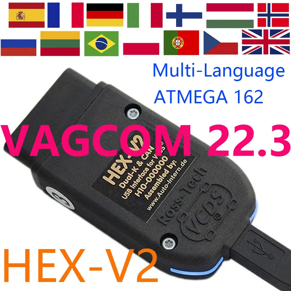 Newest V22.3 VAG Scanner VAG Tool VAG KKL VAG COM Cable OBD2 Diagnostic Cable Multi-Language OBD2 Scanner HEX V2 VAGCOM 22.3
Newest V22.3 VAG Scanner VAG Tool VAG KKL VAG COM Cable OBD2 Diagnostic Cable Multi-Language OBD2 Scanner HEX V2 VAGCOM 22.3