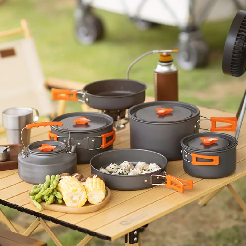 Cookware Sets Outdoor Pot Set Portable Camping Cookware Picnic Camping Tableware Card Type Stove Kettle Gear Supplies Simple
Cookware Sets Outdoor Pot Set Portable Camping Cookware Picnic Camping Tableware Card Type Stove Kettle Gear Supplies Simple