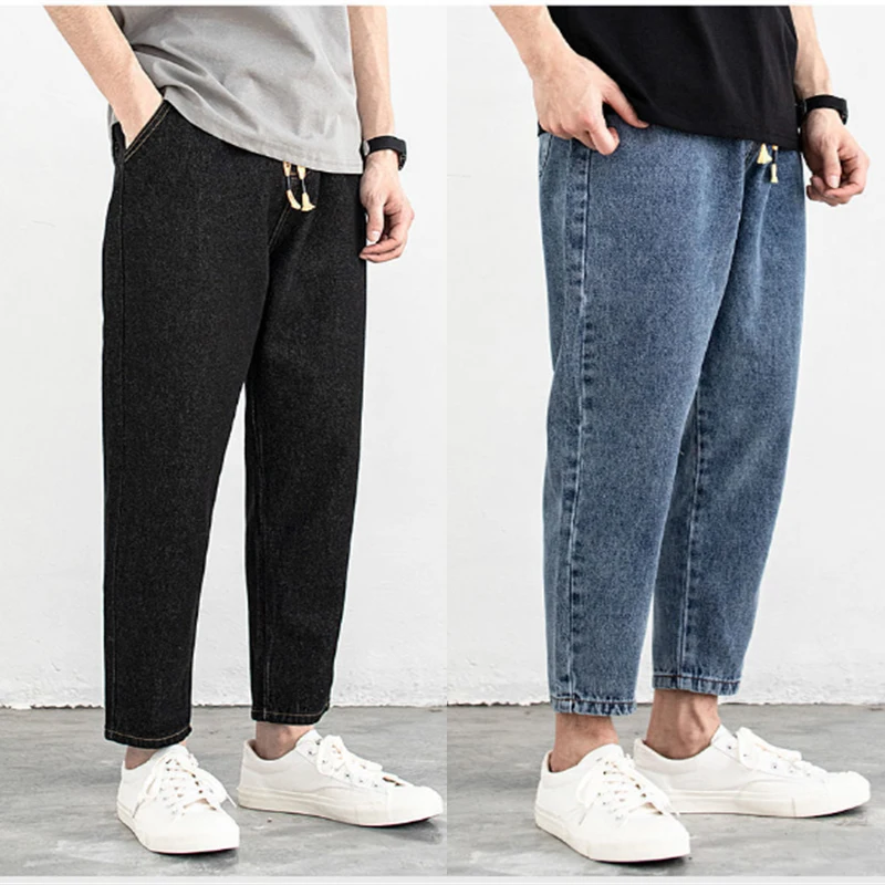 Men Straight Jeans Pants Casual High Street Men's Trousers Blue Denim Washed Jeans 2022 
Men Straight Jeans Pants Casual High Street Men's Trousers Blue Denim Washed Jeans 2022