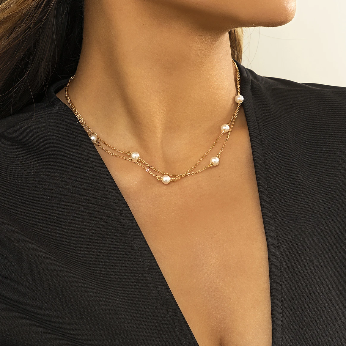 Ingemark Simple New Beads Women's Neck Chain Kpop Pearl Choker Necklace Gold Color Goth Chocker Jewelry On The Neck Pendant 2022
Ingemark Simple New Beads Women's Neck Chain Kpop Pearl Choker Necklace Gold Color Goth Chocker Jewelry On The Neck Pendant 2022