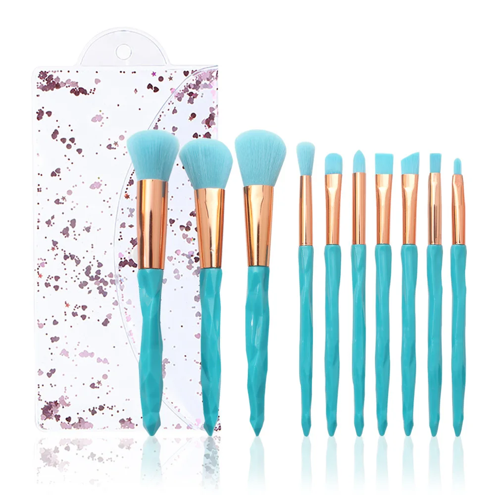 Brand New 10 Diamond Handle Cosmetic Brush Sets, Foreign Trade Candy, Fluorescent Makeup Brush, Blush, Beauty Dressing Tools.
Brand New 10 Diamond Handle Cosmetic Brush Sets, Foreign Trade Candy, Fluorescent Makeup Brush, Blush, Beauty Dressing Tools.