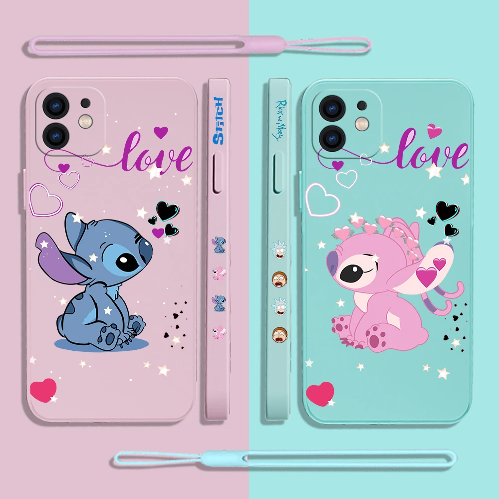 Cute Disney Stitch Lilo Anime Phone Case For iPhone 14 13 12 11 Pro Max Mini X XR XS MAX 8 7 Plus Silicone Cases with Hand Strap
Cute Disney Stitch Lilo Anime Phone Case For iPhone 14 13 12 11 Pro Max Mini X XR XS MAX 8 7 Plus Silicone Cases with Hand Strap
