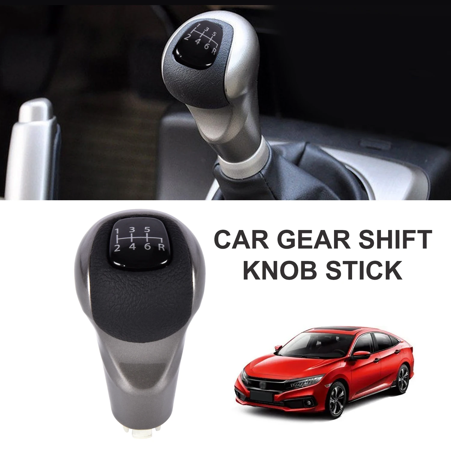 

For Honda Civic DX EX LX 2006-2011 54102-SNA-A01 6 Speed MT Car Gear Shift Knob Stick Ball Head Change Lever Knob Car Accessori