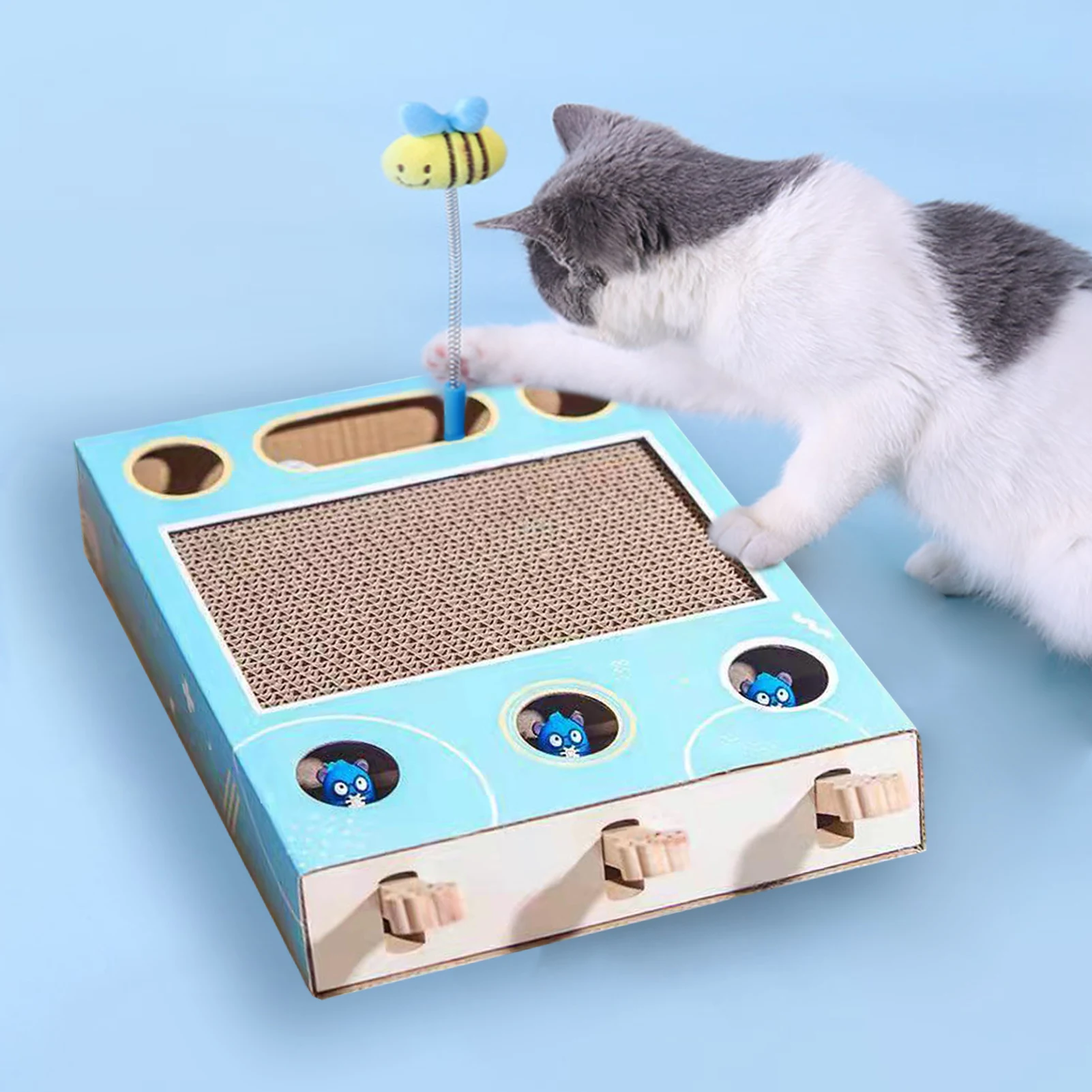 Corrugated Cardboard Cat Scratcher Kitten Toys for Entertainment Play To Relieve Boredom Cat Scratching Post rascador de gatos
Corrugated Cardboard Cat Scratcher Kitten Toys for Entertainment Play To Relieve Boredom Cat Scratching Post rascador de gatos
