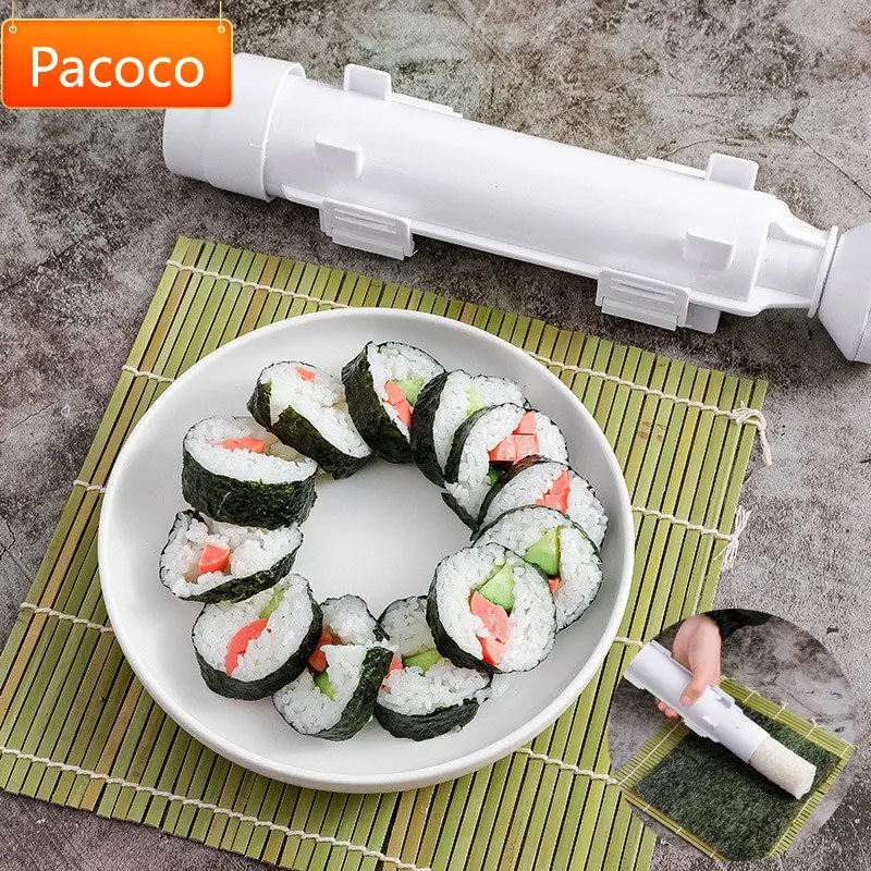 Quick Sushi Maker Japanese Roller Rice Mold Bazooka Vegetable Meat Rolling Tool DIY Sushi Making Machine Kitchen Gadgets Tools
Quick Sushi Maker Japanese Roller Rice Mold Bazooka Vegetable Meat Rolling Tool DIY Sushi Making Machine Kitchen Gadgets Tools