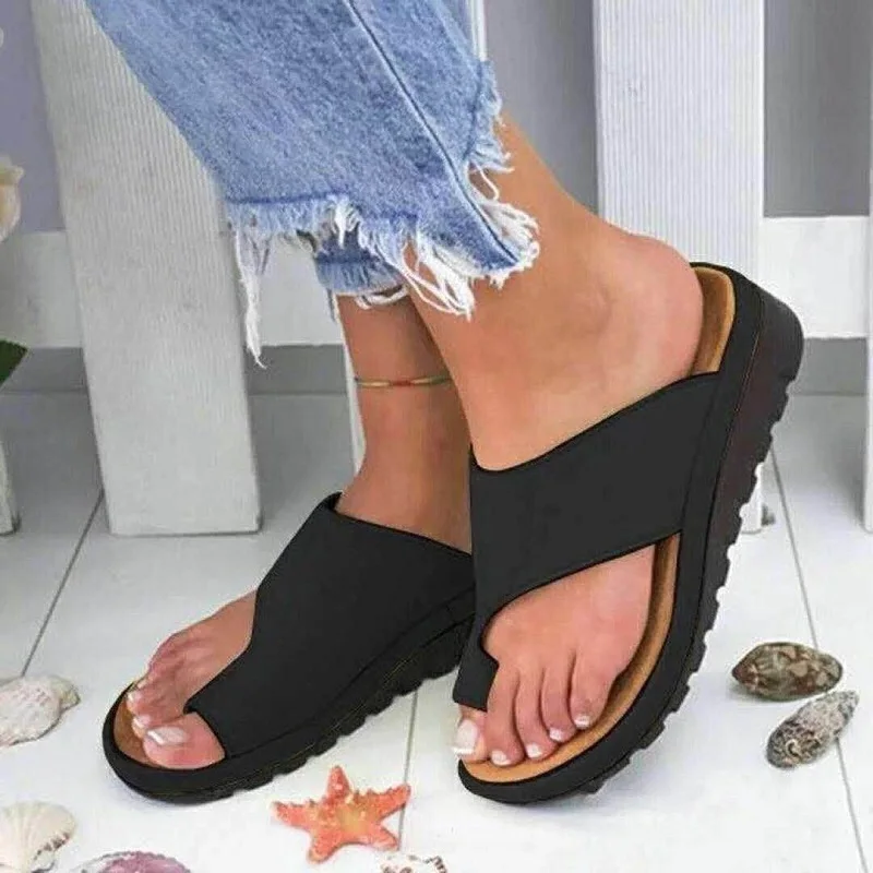 Women Summer Sandals Comfy Platform Flat Shoes Sole Ladies Casual Soft Big Toe Foot Sandal Orthopedic Bunion Corrector Slippers
Women Summer Sandals Comfy Platform Flat Shoes Sole Ladies Casual Soft Big Toe Foot Sandal Orthopedic Bunion Corrector Slippers