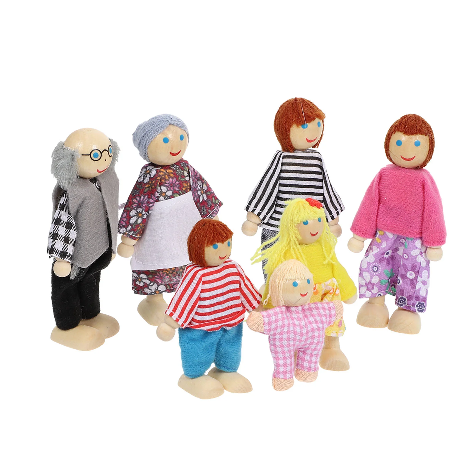 Family Children Plaything Wooden Toy Poseable Toys Scene Layout Ornament Mini House Adornment Cloth Role Infant
Family Children Plaything Wooden Toy Poseable Toys Scene Layout Ornament Mini House Adornment Cloth Role Infant
