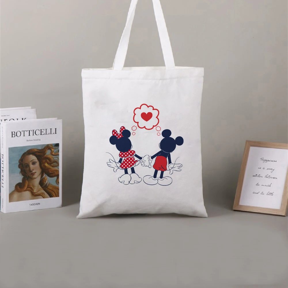 Fashion White Mickey Minnie Mouse Print Disney Canvas Women Bag White S-L Dropship Minimalist Graphic Shopping Female Handbag
Fashion White Mickey Minnie Mouse Print Disney Canvas Women Bag White S-L Dropship Minimalist Graphic Shopping Female Handbag