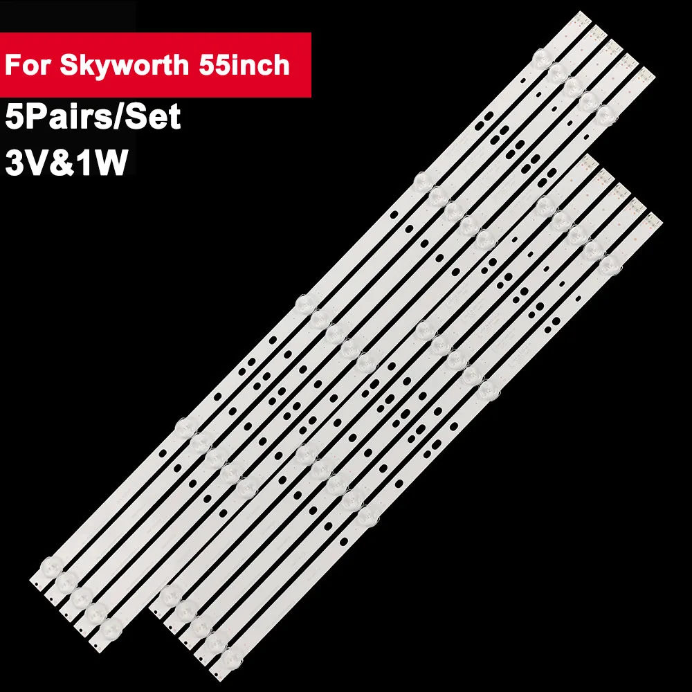 Светодиодная подсветка 3 в для Skyworth, 5 пар, 55 дюймов, 55M75, 55G3, 55G2A, 55F5, 55M1, 55V7, 55D10, 55M7S, SW55D04A, SW55D05B-ZC22AG-10 303SW550
Светодиодная подсветка 3 в для Skyworth, 5 пар, 55 дюймов, 55M75, 55G3, 55G2A, 55F5, 55M1, 55V7, 55D10, 55M7S, SW55D04A, SW55D05B-ZC22AG-10 303SW550