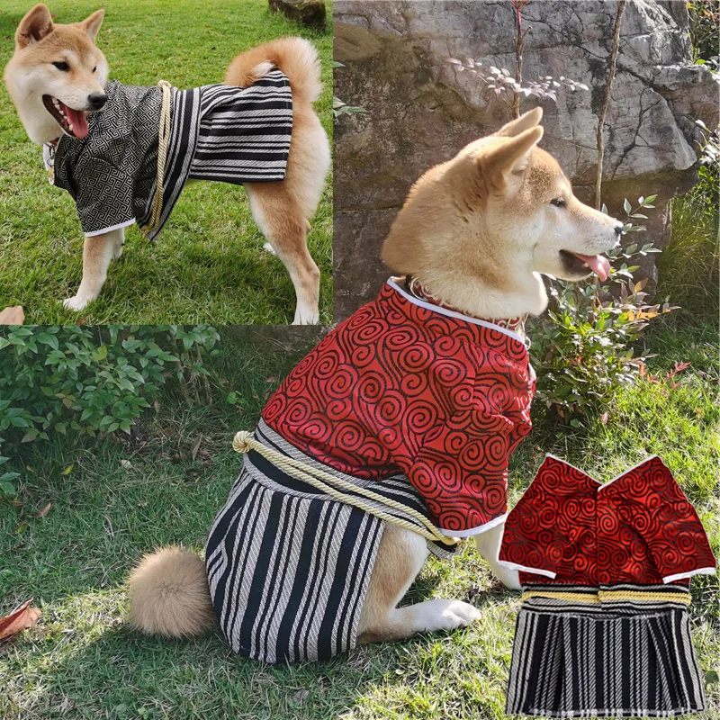 Dog Clothes Japanese Kimono for Dog Dress Samurai Suit Sets Corgi Shiba Inu Cat Christmas Easter Holiday Costumes Cosplay Outfit
Dog Clothes Japanese Kimono for Dog Dress Samurai Suit Sets Corgi Shiba Inu Cat Christmas Easter Holiday Costumes Cosplay Outfit
