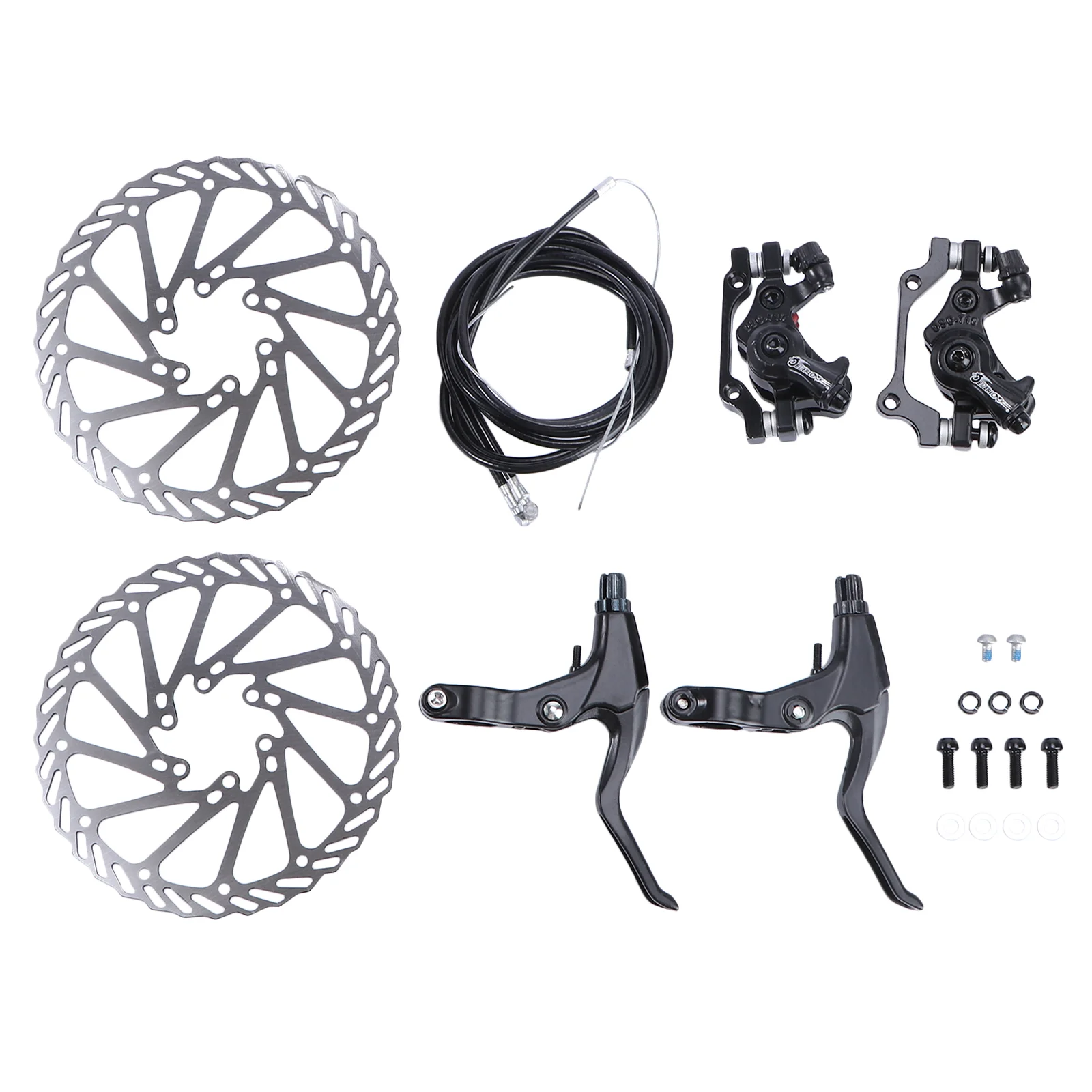 Bike Disc Brake Sets Adjustable MTB Front and Rear Cable Disc Brake with 2 Brakes for Mountain Bike Road Bike Folding Bike BMX
Bike Disc Brake Sets Adjustable MTB Front and Rear Cable Disc Brake with 2 Brakes for Mountain Bike Road Bike Folding Bike BMX