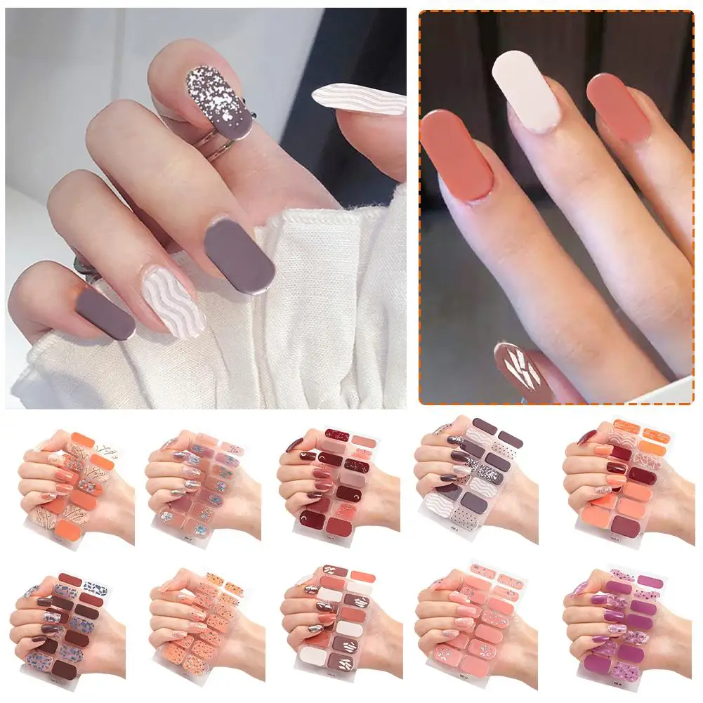 Semi Cured Gel Nails Art Stickers Fashion Solid Color Lamp Sticker Gel UV Nail Decoration Decals Decal Manicure LED Need Na A1K7
Semi Cured Gel Nails Art Stickers Fashion Solid Color Lamp Sticker Gel UV Nail Decoration Decals Decal Manicure LED Need Na A1K7