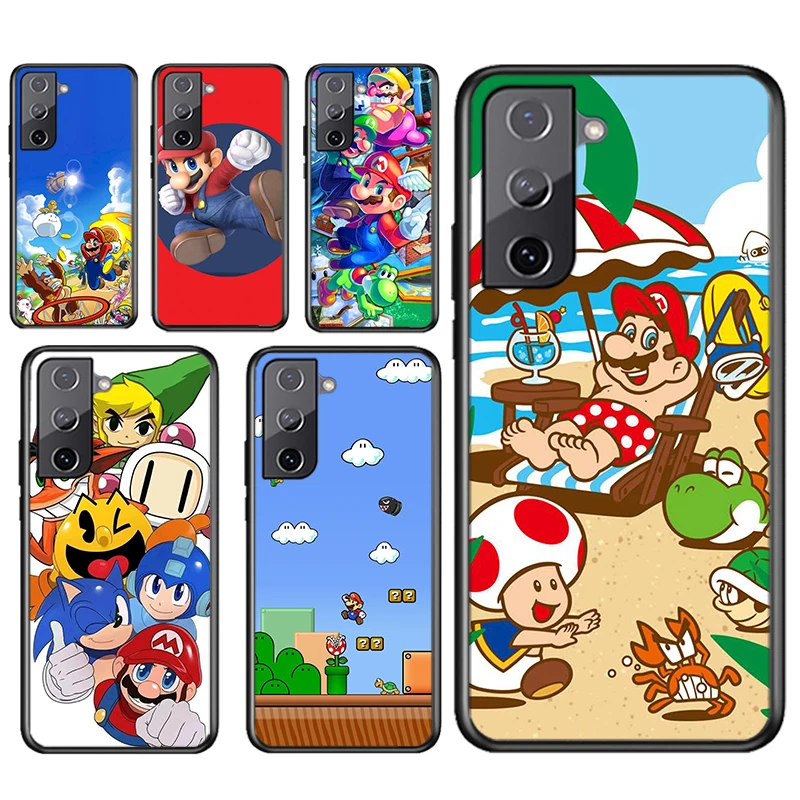 Cute Super Mario Game For Samsung Galaxy S22 S21 S20 Ultra Plus Pro S10 S9 S8 S7 5G Soft Silicone Black Phone Case Fundas Cover
Cute Super Mario Game For Samsung Galaxy S22 S21 S20 Ultra Plus Pro S10 S9 S8 S7 5G Soft Silicone Black Phone Case Fundas Cover