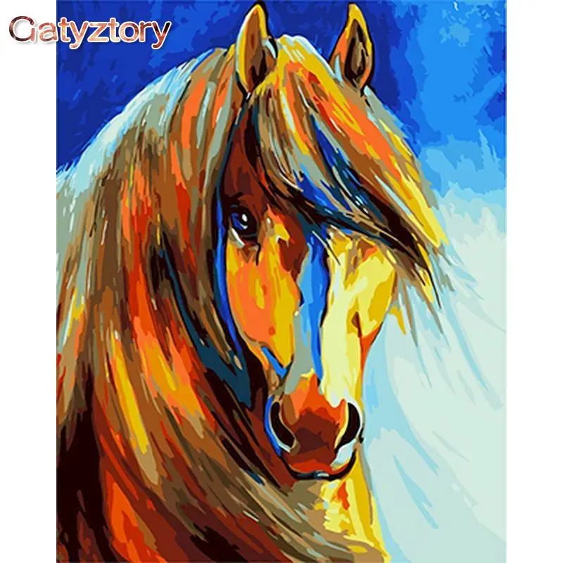 GATYZTORY Frame DIY Oil Painting By Numbers Color Horse On Canvas Acrylic Paint Oil Picture Of Coloring By Numbers For Home Deco
GATYZTORY Frame DIY Oil Painting By Numbers Color Horse On Canvas Acrylic Paint Oil Picture Of Coloring By Numbers For Home Deco