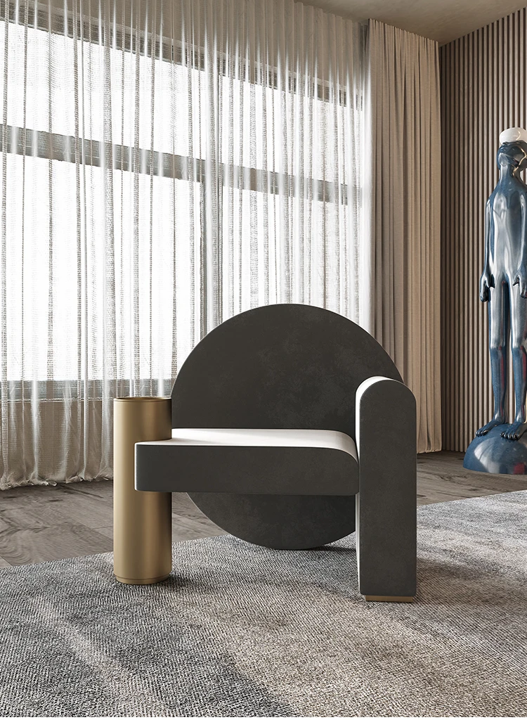 Modern light luxury single chair leisure chair reception hall negotiation chair creative single sofa designer furniture
Modern light luxury single chair leisure chair reception hall negotiation chair creative single sofa designer furniture