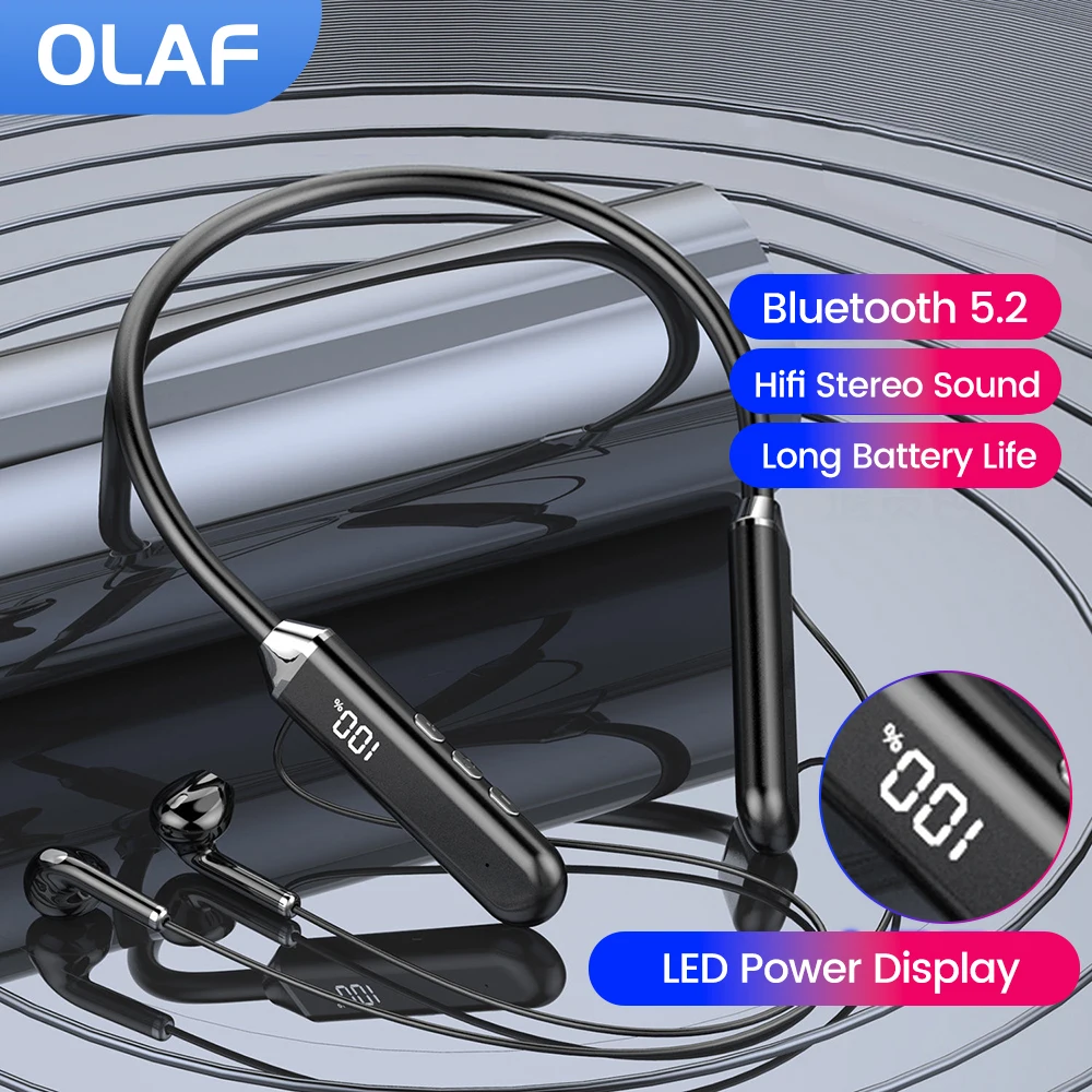 Olaf Neckband Wireless Headphones Bluetooth 5.2 Earphones TWS Magnetic Handfree Headset Sport Running Waterproof Earbud with MiC
Olaf Neckband Wireless Headphones Bluetooth 5.2 Earphones TWS Magnetic Handfree Headset Sport Running Waterproof Earbud with MiC