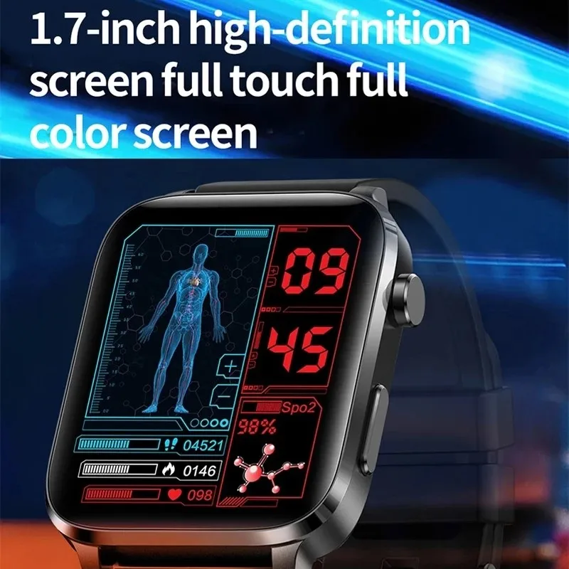 Health Watchs Laser Treatment Body Temperature Blood Glucose Smartwatch Heart Rate 24H Breathing Rate Multi-sport Mode Bracelet
Health Watchs Laser Treatment Body Temperature Blood Glucose Smartwatch Heart Rate 24H Breathing Rate Multi-sport Mode Bracelet