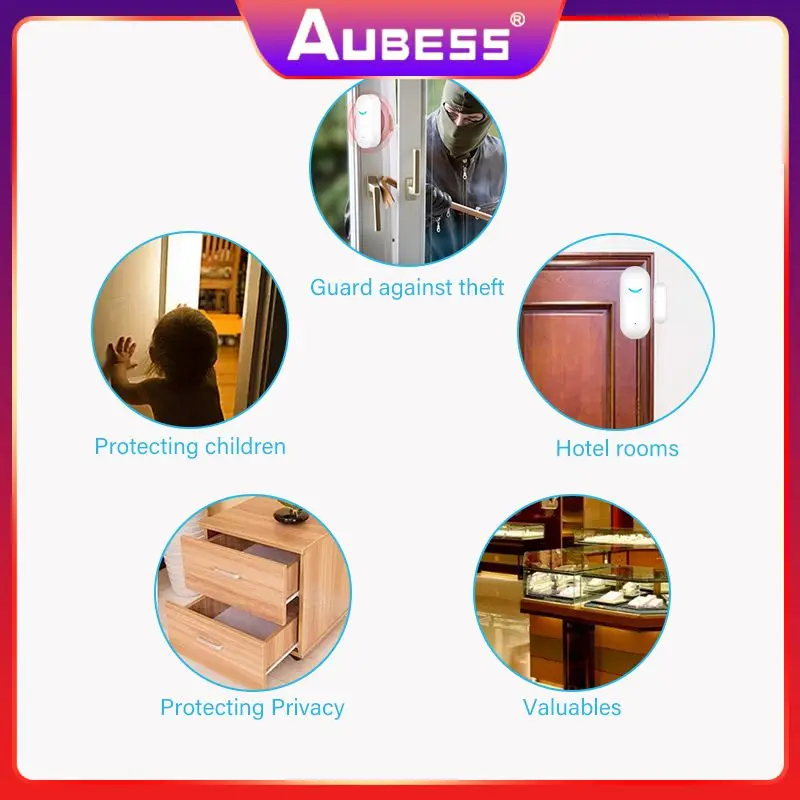 Window Alarm Sensors Automation Wireless Wifi Door Sensor Tuya Smart Wifi Curtain Open / Closed Detectors Smart Home
Window Alarm Sensors Automation Wireless Wifi Door Sensor Tuya Smart Wifi Curtain Open / Closed Detectors Smart Home