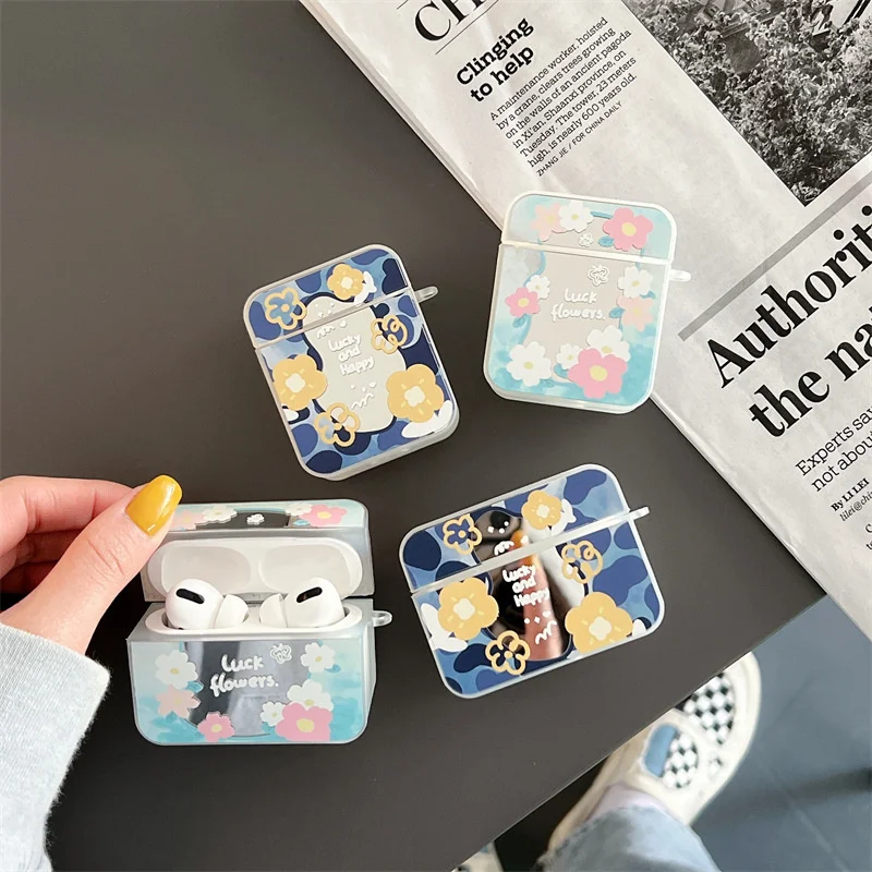 Korean Style Sweet Mirror Makeup For AirPods 1 2 3 Earphone Case Cute Small Flowers Fresh Soft Hook Up For AirPods Pro Shell
Korean Style Sweet Mirror Makeup For AirPods 1 2 3 Earphone Case Cute Small Flowers Fresh Soft Hook Up For AirPods Pro Shell