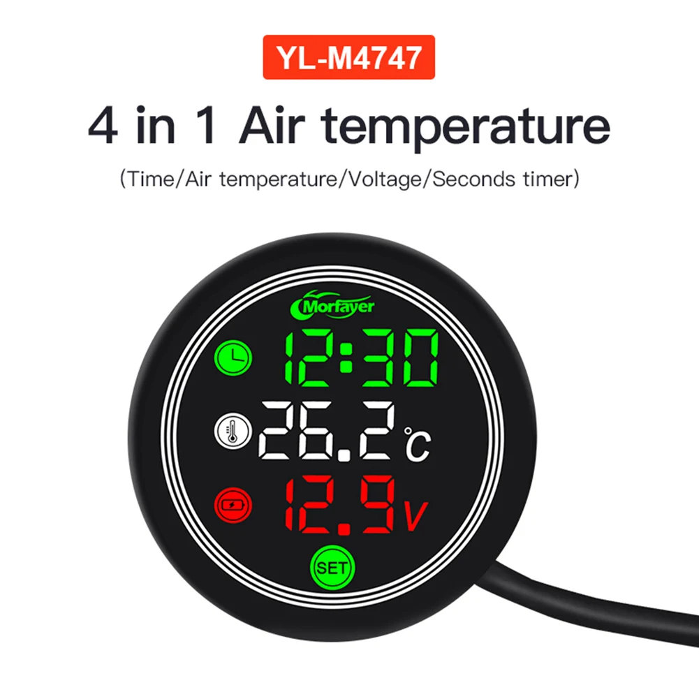 Brand New Meter Part 4 In 1 Accessories Black Charg Digital DC 9V-24Va Led Night Vision Motorcycle Multifunctional
Brand New Meter Part 4 In 1 Accessories Black Charg Digital DC 9V-24Va Led Night Vision Motorcycle Multifunctional