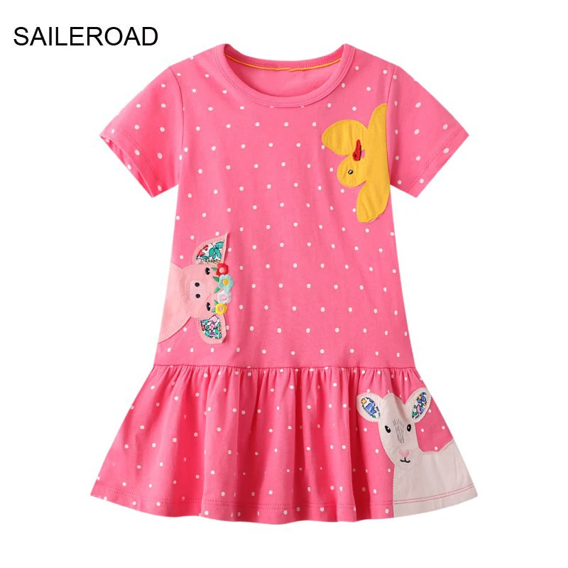 SAILEROAD 2-7Y 2022 New Summer Children Cotton Short Sleeve Sheep Animals Dresses Kids for Girls Skirt Fashion Clothes
SAILEROAD 2-7Y 2022 New Summer Children Cotton Short Sleeve Sheep Animals Dresses Kids for Girls Skirt Fashion Clothes