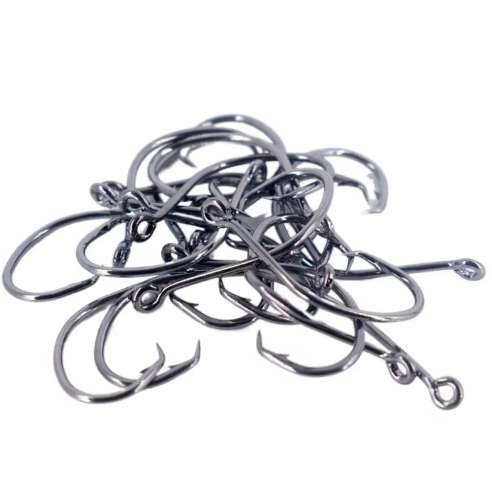 20pcs/lot High Carbon Steel Crooked Head Barbed Hook Sharpened with Barb Strong Japan Fishing Hooks Thick 5/0#-6# Sea Fishing 
20pcs/lot High Carbon Steel Crooked Head Barbed Hook Sharpened with Barb Strong Japan Fishing Hooks Thick 5/0#-6# Sea Fishing