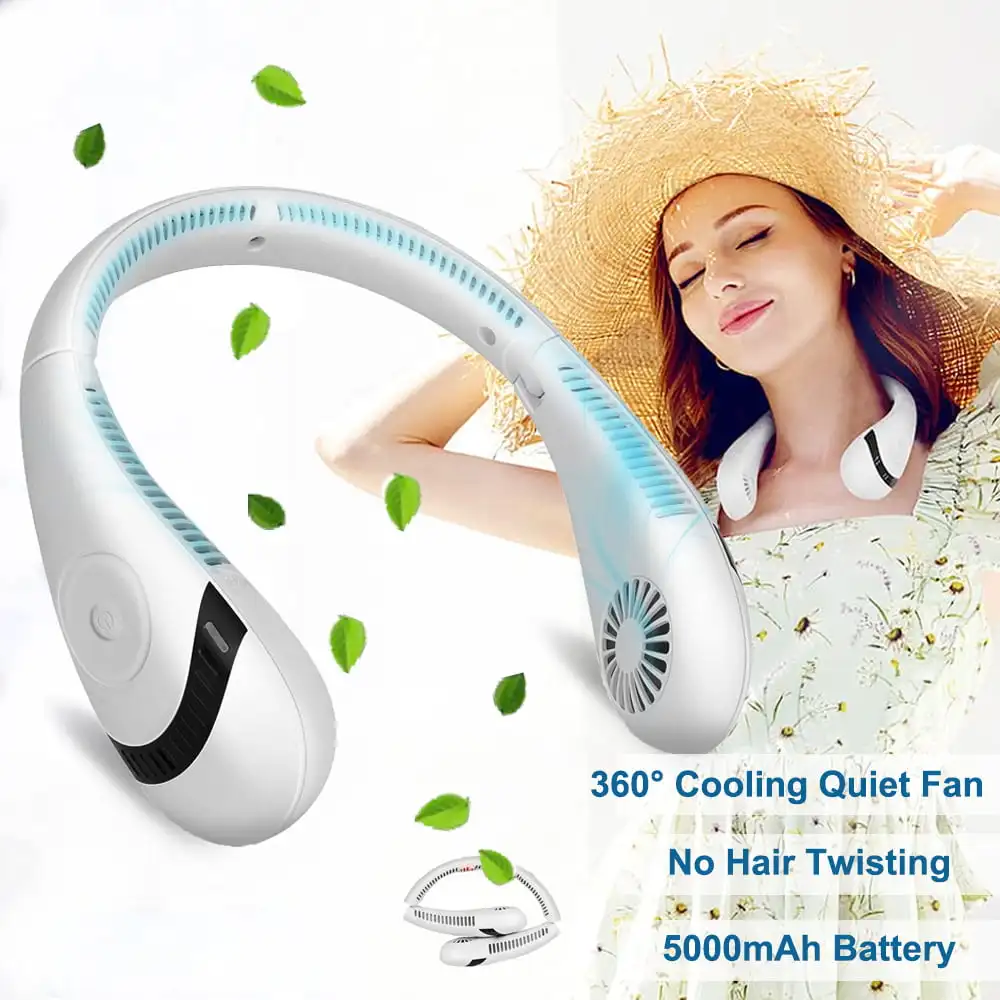 Foldable Bladeless Neck Fan , 3 Speeds Portable Fan Silent Leafless Hanging Neck Fan, Hands Free Wearable Fan Rechargeable 5000m
Foldable Bladeless Neck Fan , 3 Speeds Portable Fan Silent Leafless Hanging Neck Fan, Hands Free Wearable Fan Rechargeable 5000m