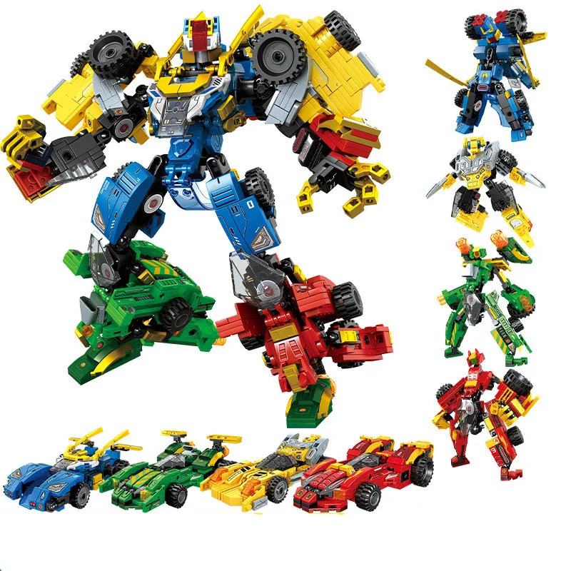 4 in 1 City Deformation Robot Block DIY 2 in 1 Mini Mecha Racing Car Building Bricks Toy For Boys Children
4 in 1 City Deformation Robot Block DIY 2 in 1 Mini Mecha Racing Car Building Bricks Toy For Boys Children