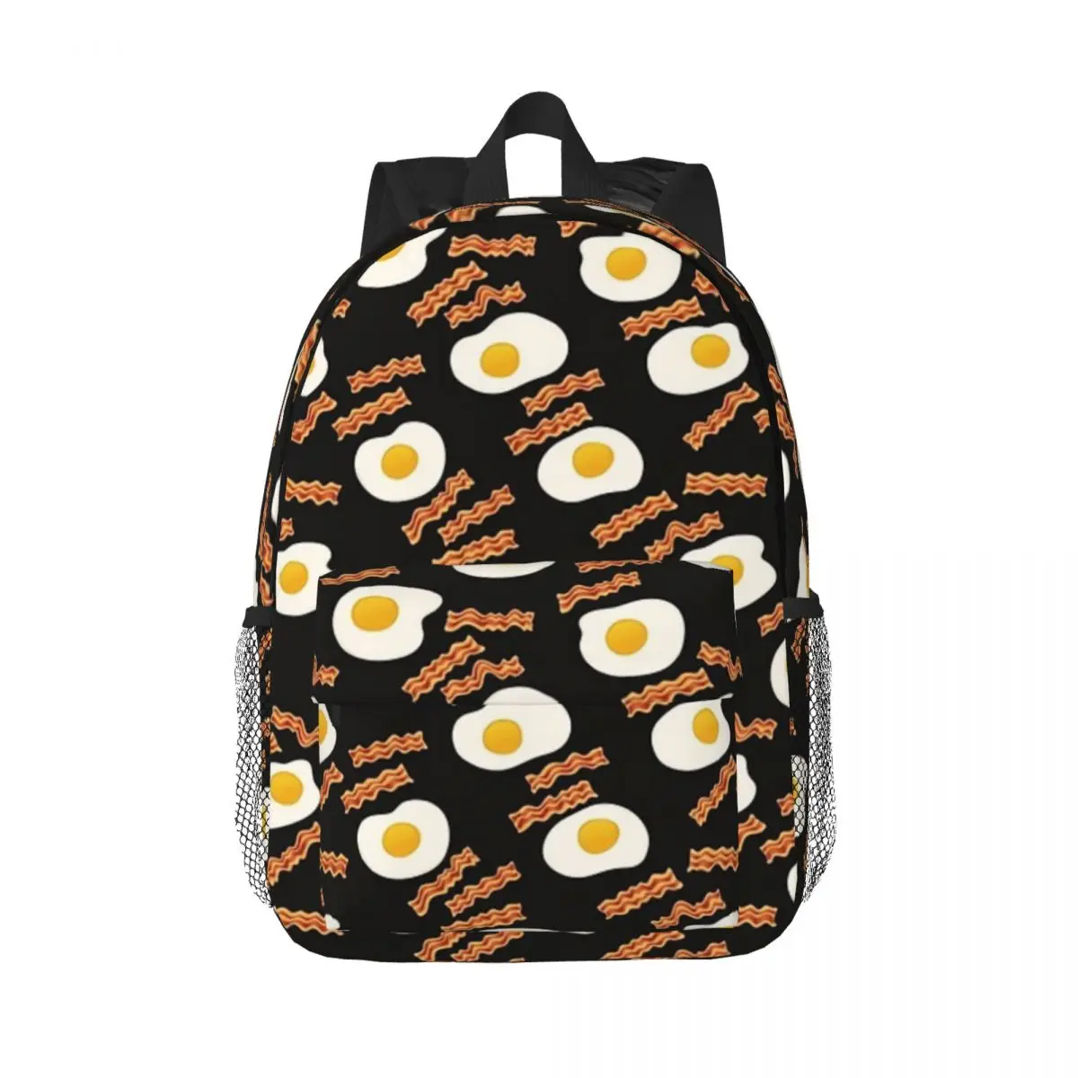 

Bacon And Eggs For Breakfast Backpacks Teenager Bookbag Cartoon Students School Bags Laptop Rucksack Shoulder Bag Large Capacity