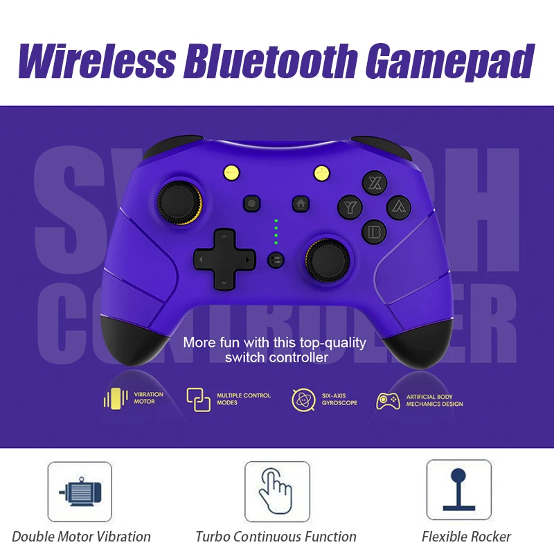 Vogek Switch Pro Wireless Bluetooth-compati Gamepad Dual Vibration Controller Joystick Gyro Axis Handle For Nintendo Switch PC
Vogek Switch Pro Wireless Bluetooth-compati Gamepad Dual Vibration Controller Joystick Gyro Axis Handle For Nintendo Switch PC