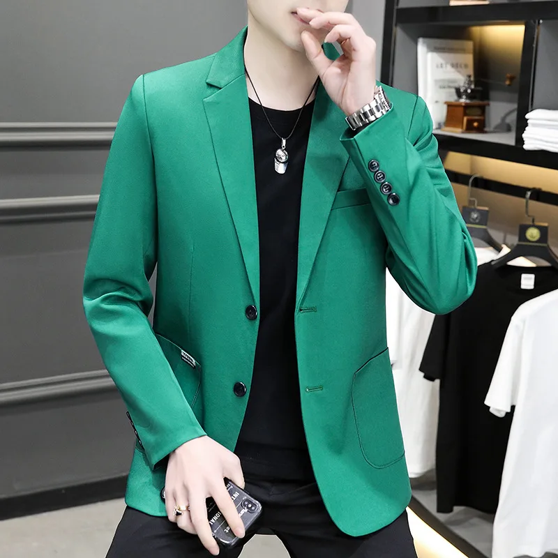 HOO 2022 Men's New Solid Color Double Buckle blazer Youth Loose Trend Leisure blazers
HOO 2022 Men's New Solid Color Double Buckle blazer Youth Loose Trend Leisure blazers