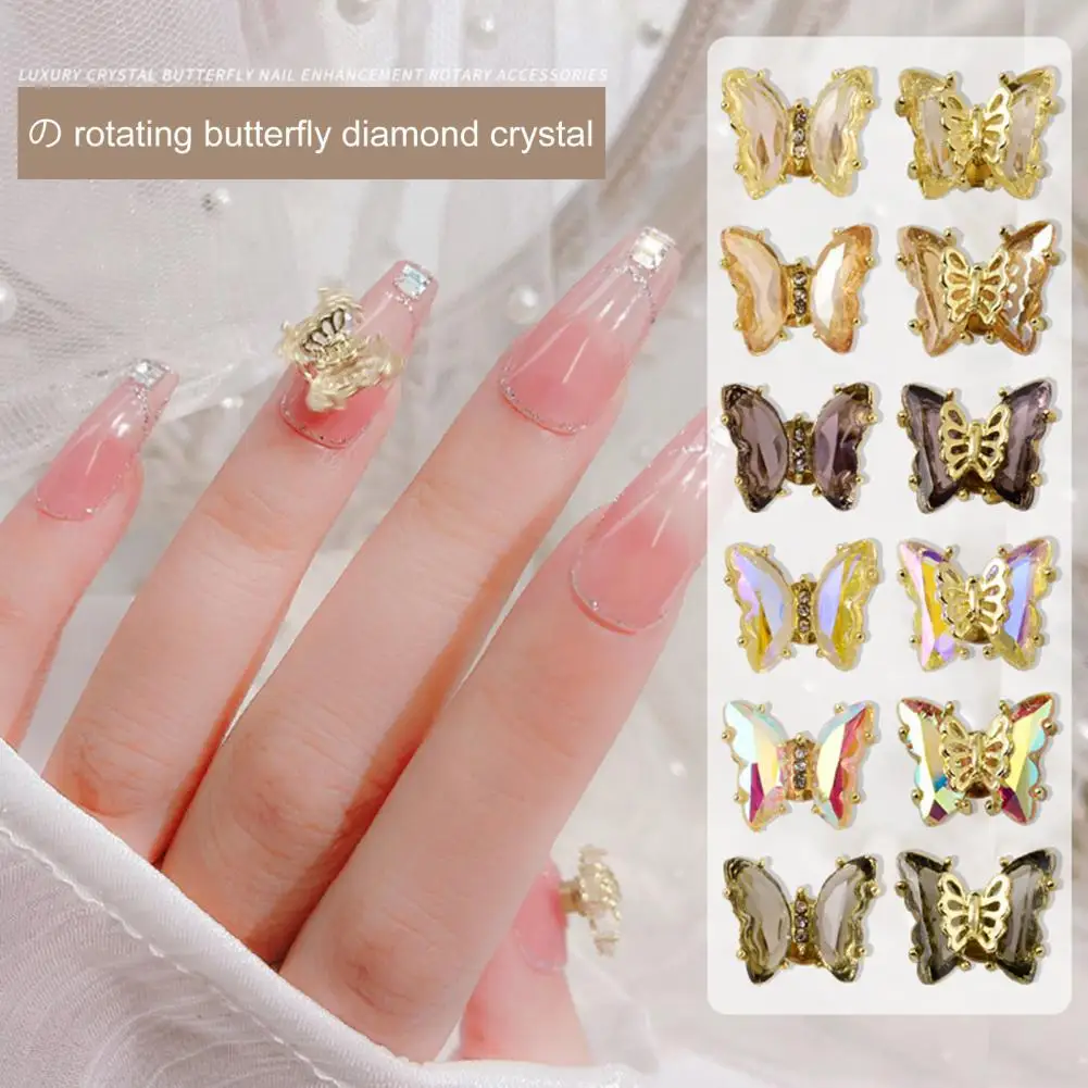Chic Nail Art Accessory Shining Gift 3D Faux Crystal Butterflies Shape Nail Jewelry Flat Bottom Nail Jewelry Nail Supply
Chic Nail Art Accessory Shining Gift 3D Faux Crystal Butterflies Shape Nail Jewelry Flat Bottom Nail Jewelry Nail Supply