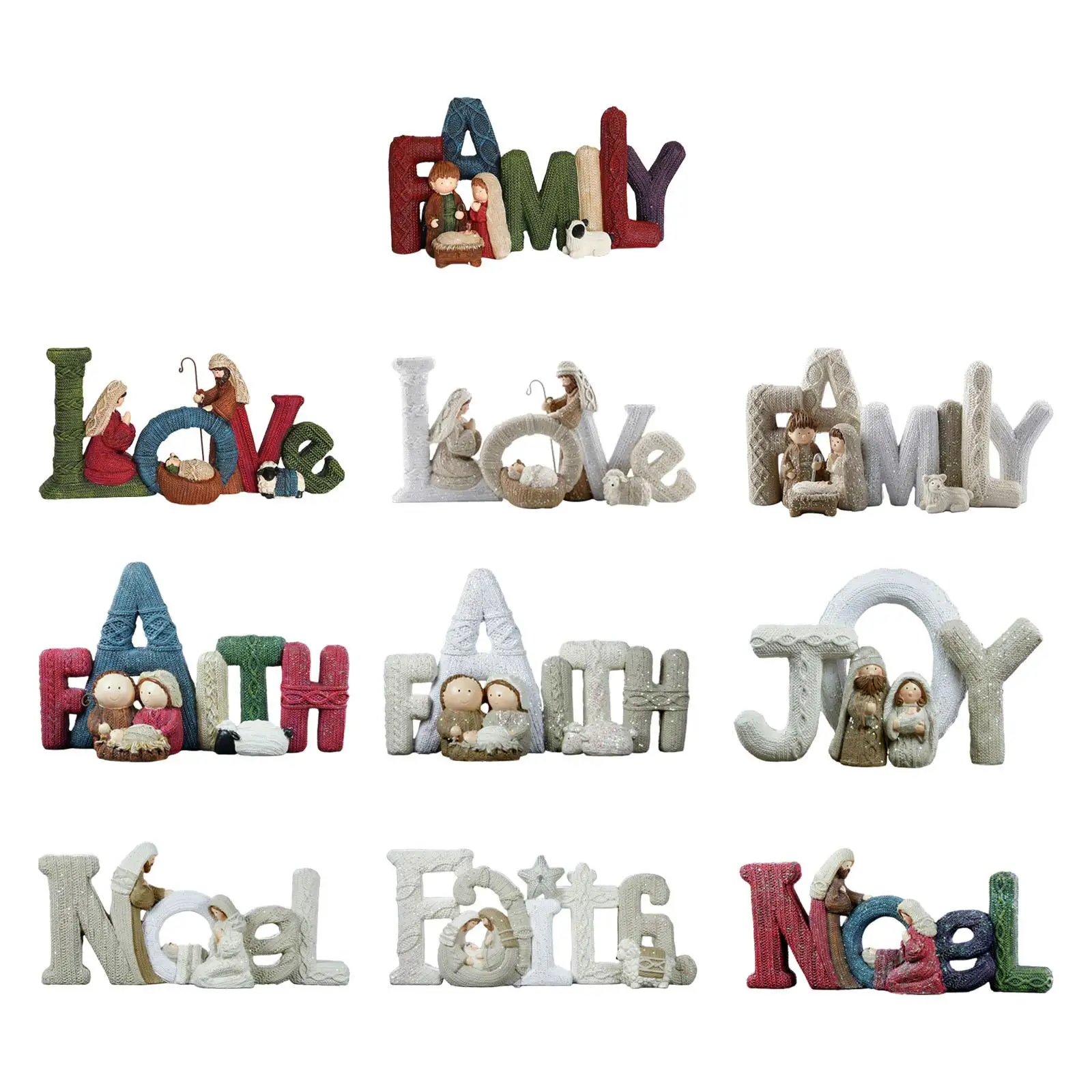 

Alphabet Ornaments Table Centerpiece Decor Tabletop Festival Decorative Party Favor European Crafts Statue Figurine Sculpture