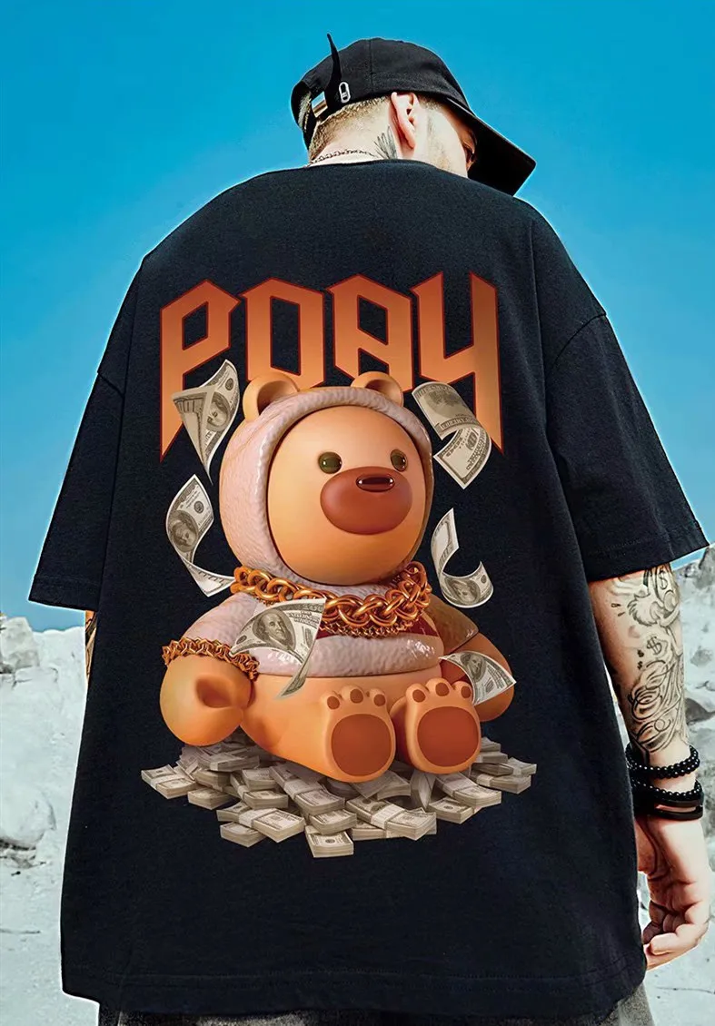 Guochao fat short sleeved t-shirt men's cartoon ins large men's loose and fat plus Chao brand couple's half sleeve
Guochao fat short sleeved t-shirt men's cartoon ins large men's loose and fat plus Chao brand couple's half sleeve