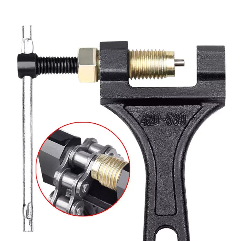 1 Pcs 420-530 Motorcycle Chain Breaker Link Removal Splitter Tricycle Bicycle Chain Cutter Riveting Tool Motorcycle Repair Tool
1 Pcs 420-530 Motorcycle Chain Breaker Link Removal Splitter Tricycle Bicycle Chain Cutter Riveting Tool Motorcycle Repair Tool