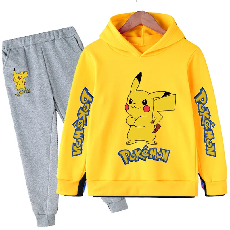 Kids Pikachu Anime Clothing Sets Autumn For 4-14 Years Kids Boys Long Sleeve Sweatshirt Tops+Long Pants Casual Clothes Outfit
Kids Pikachu Anime Clothing Sets Autumn For 4-14 Years Kids Boys Long Sleeve Sweatshirt Tops+Long Pants Casual Clothes Outfit