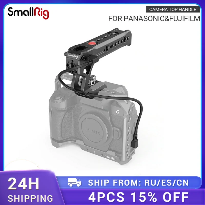 Верхняя ручка SmallRig NATO с записью запуска/остановки, дистанционный триггер Для беззеркальных камер Panasonic, рукоятка с холодным башмаком-2880B
Верхняя ручка SmallRig NATO с записью запуска/остановки, дистанционный триггер Для беззеркальных камер Panasonic, рукоятка с холодным башмаком-2880B