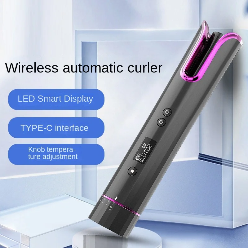 Wireless Automatic Curling Iron USB Rechargeable Rotating Curling Iron Large Volume Does Not Hurt Hair Lazy Electric
Wireless Automatic Curling Iron USB Rechargeable Rotating Curling Iron Large Volume Does Not Hurt Hair Lazy Electric