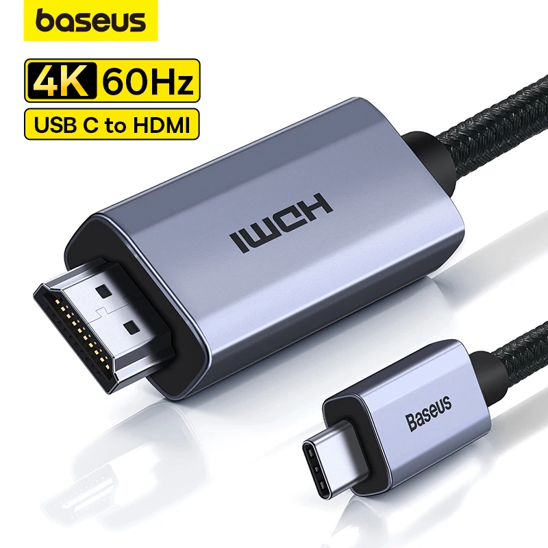 Baseus USB C to HDMI-compatible Cable 4K 60Hz Type C HDMI-compatible for PS4 PS5 TV Box Mi box 1-3 M Cabo HDMI-compatible Cables
Baseus USB C to HDMI-compatible Cable 4K 60Hz Type C HDMI-compatible for PS4 PS5 TV Box Mi box 1-3 M Cabo HDMI-compatible Cables
